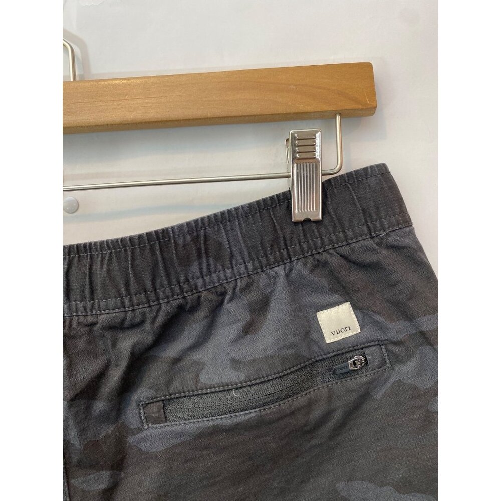 Vuori Women's Ripstop Canvas Shorts Cotton Black Camo Size Medium Mid Rise - Picture 4 of 6